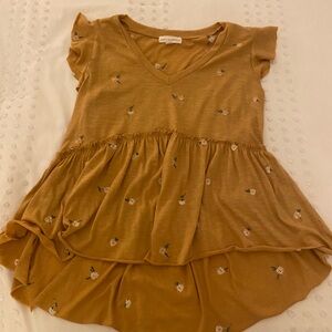 Francesca adorable yellow floral top